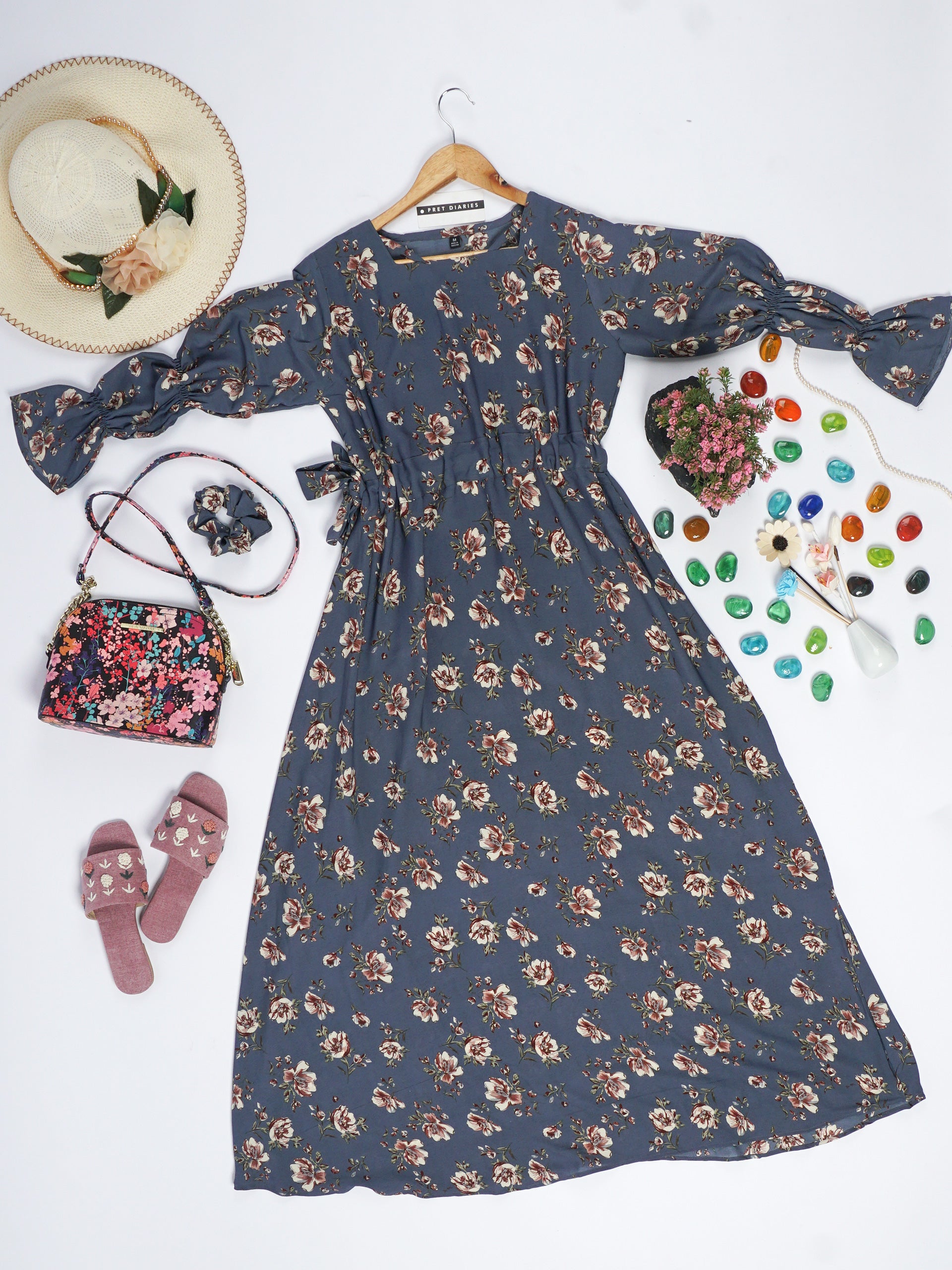 Blue Printed Maxi - 54380