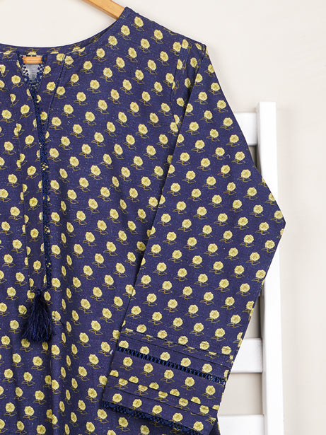 Navy Khaddar Printed 2 pc - 54644