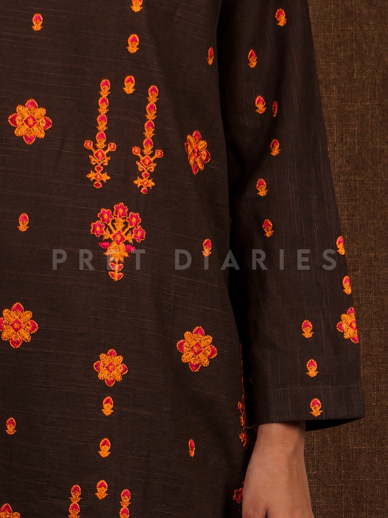 Brown Khaddar 2 pc - 54818