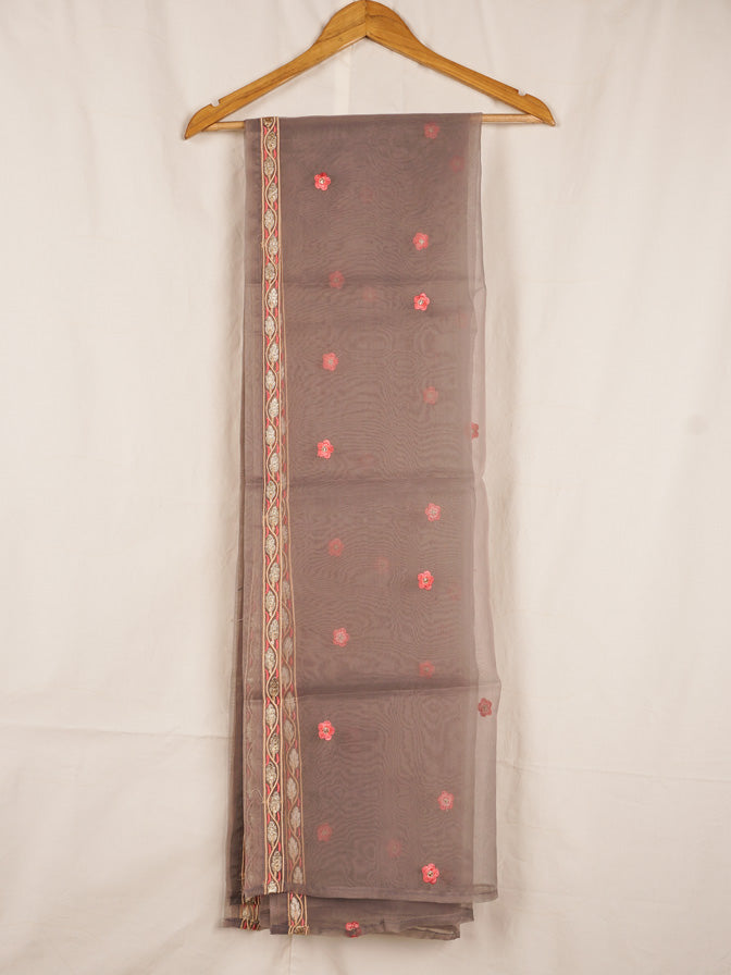 Brown Organza 2 pc - 54586