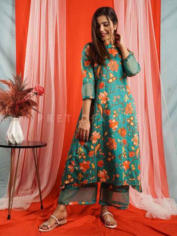 Green Digital Printed 2 pc - 54520