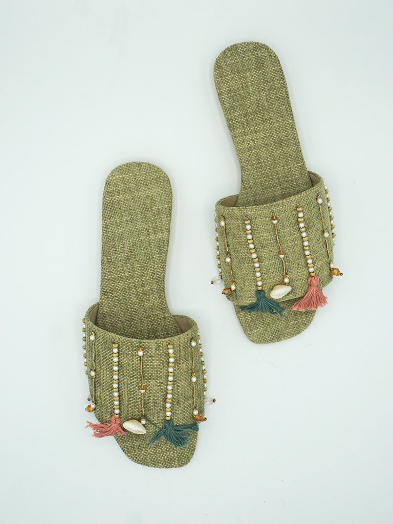Green Jute Flats - FTW28