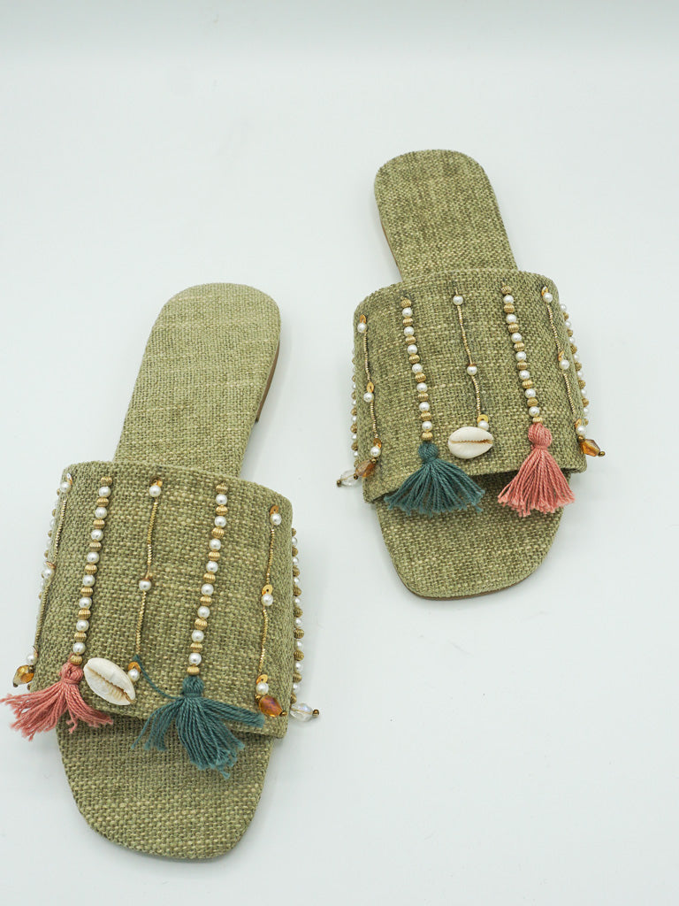 Green Jute Flats - FTW28