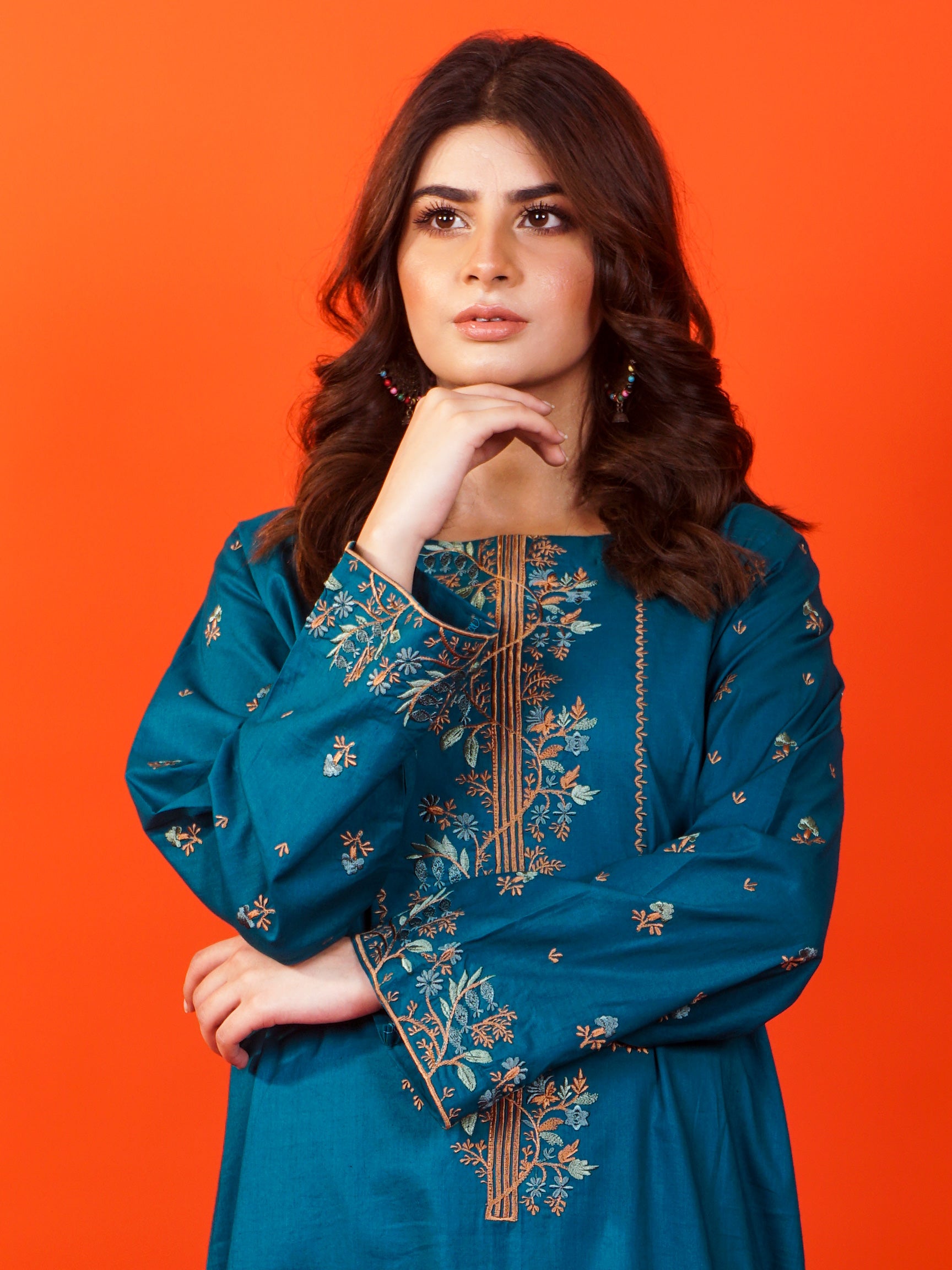 Green Embroidered 2 pc - 54783