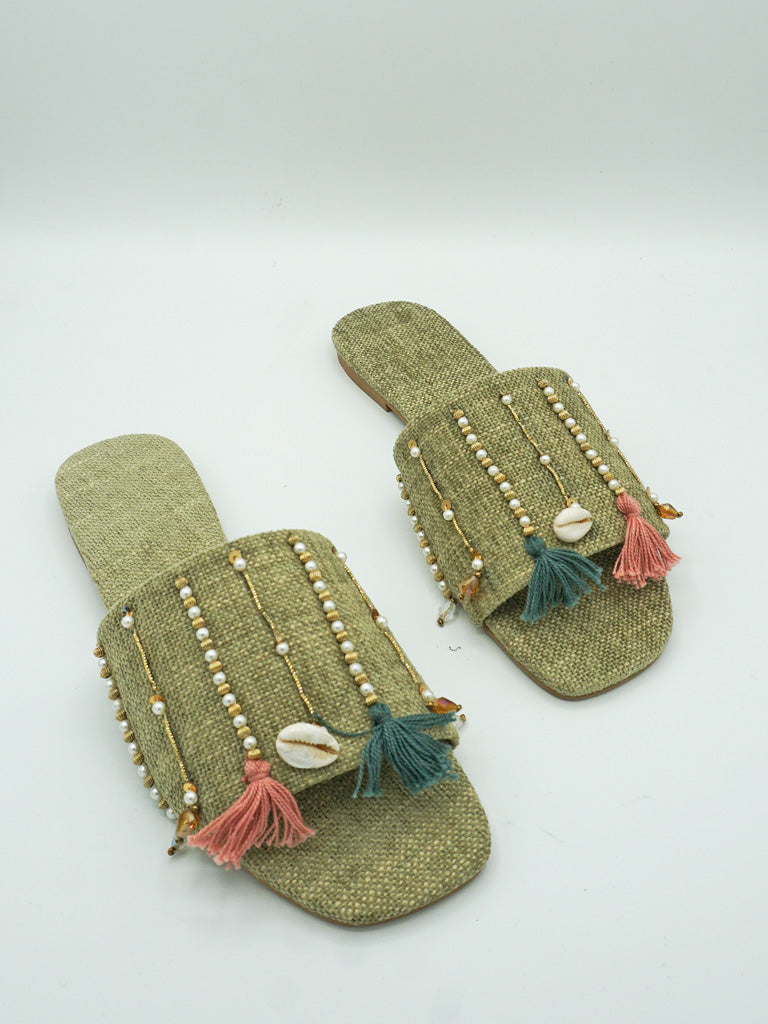 Green Jute Flats - FTW28
