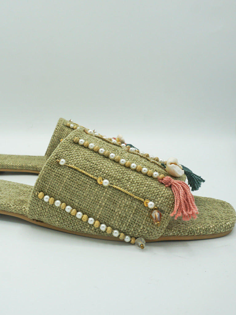 Green Jute Flats - FTW28