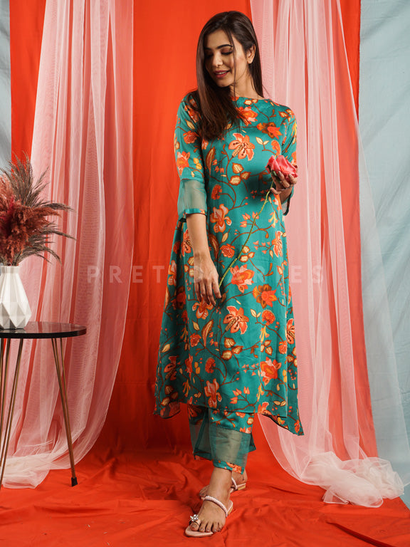 Green Digital Printed 2 pc - 54520