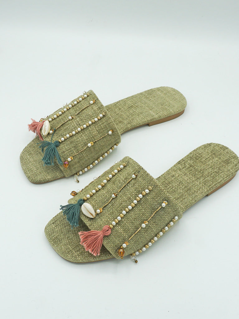Green Jute Flats - FTW28