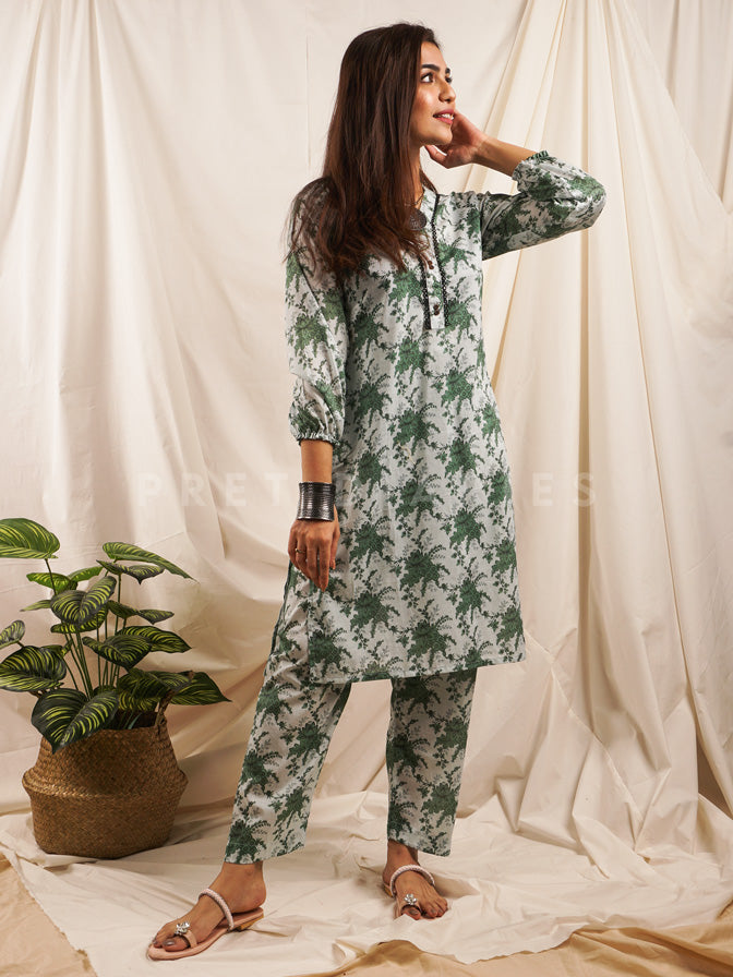 Green Lawn Printed 2 pc - 54529