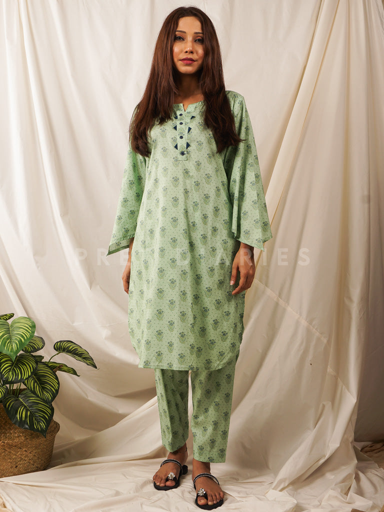 Green Lawn Printed 2 pc - 54538