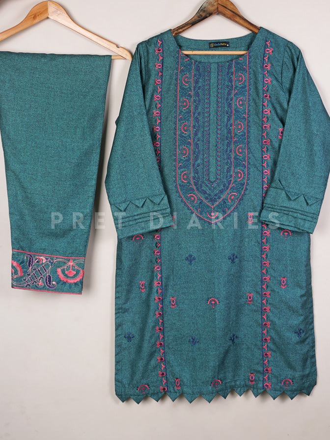 Green Embroidered 2 pc - 54454