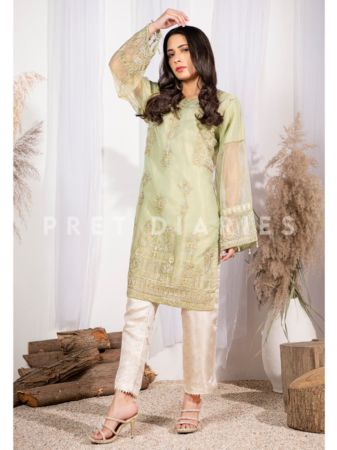 Green Masuri Kurta - 52652