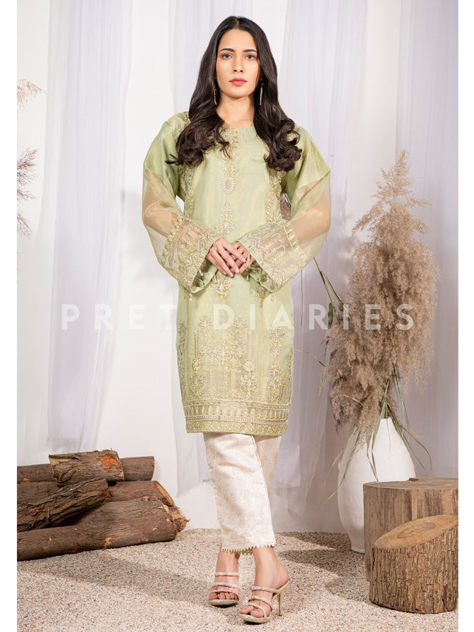 Green Masuri Kurta - 52652
