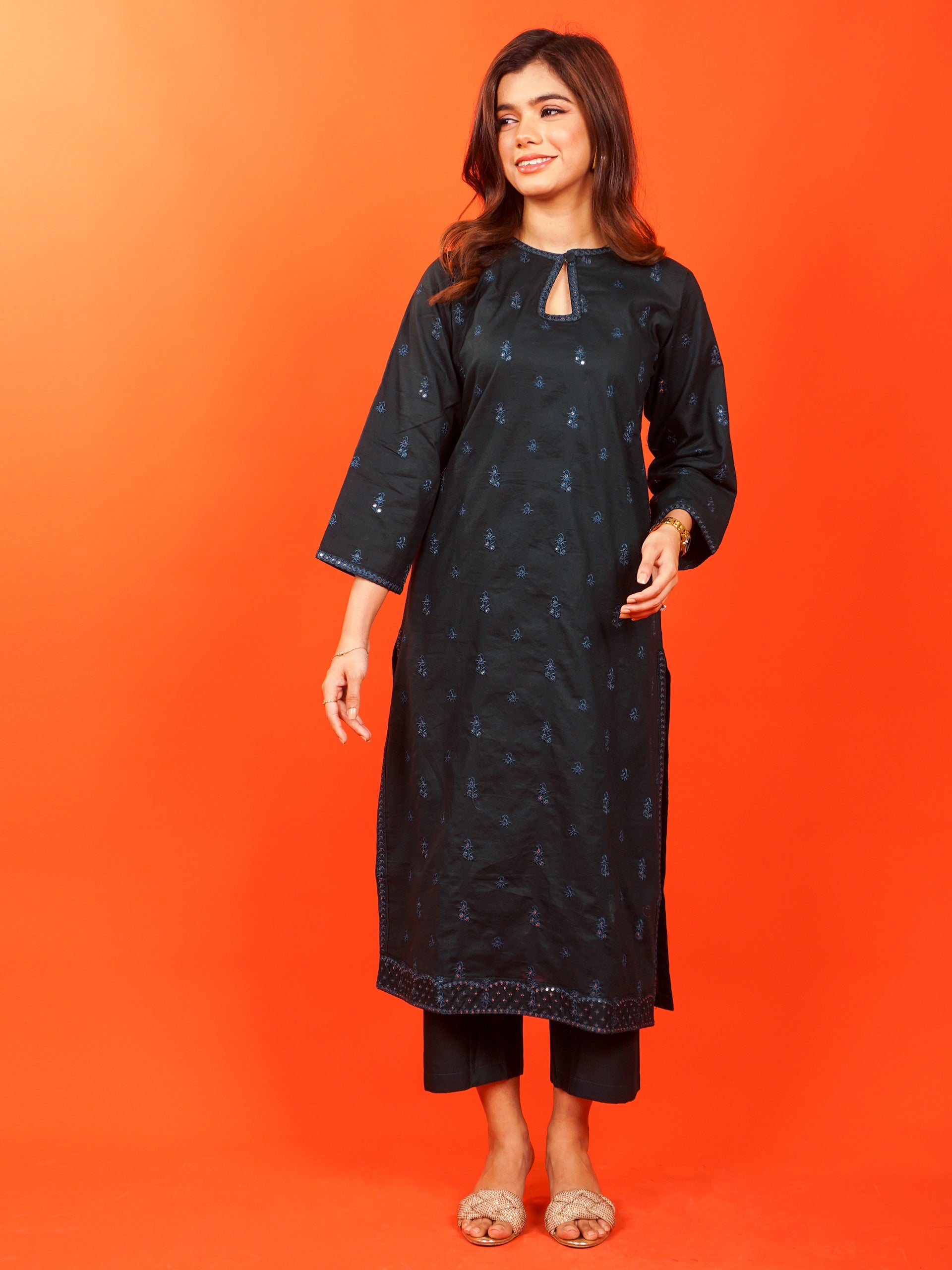 Green Embroidered 2 pc - 54909