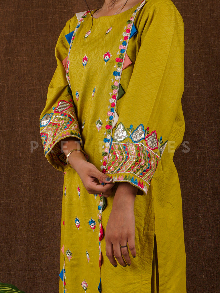 Green Jacquard 2 pc - 54817