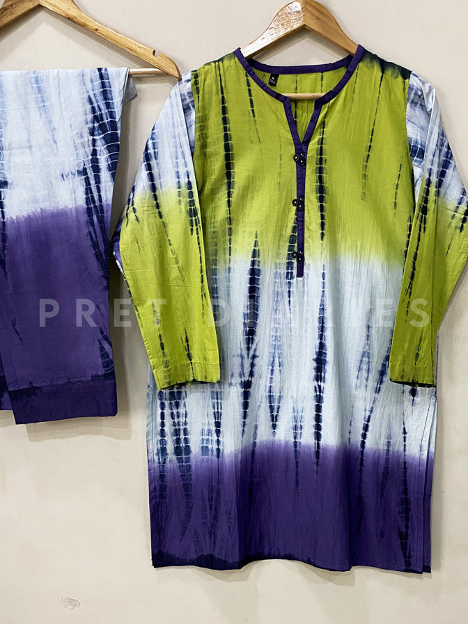 Green Tye and Dye 2 pc - 54155
