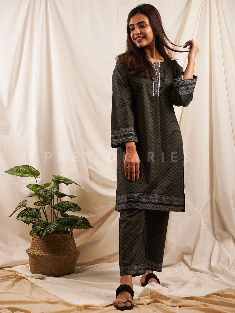Grey Lawn Printed 2 pc - 54532
