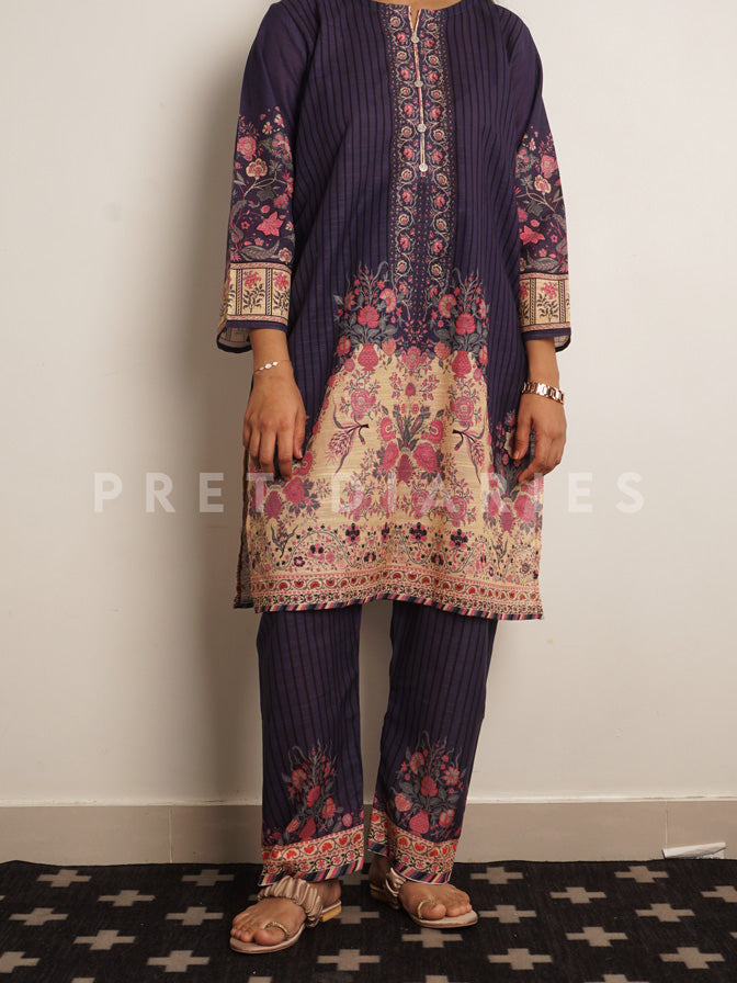 Purple Khaddar 2 pc - 54465