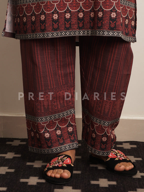 Purple Khaddar 2 pc - 54459