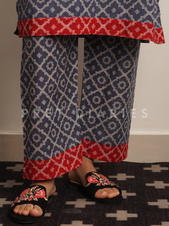 Blue Khaddar 2 pc - 54473