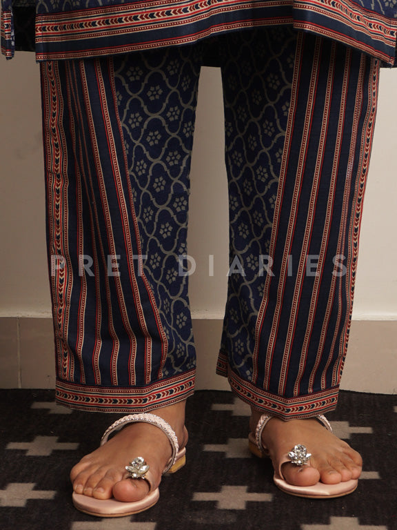 Blue Khaddar 2 pc - 54469