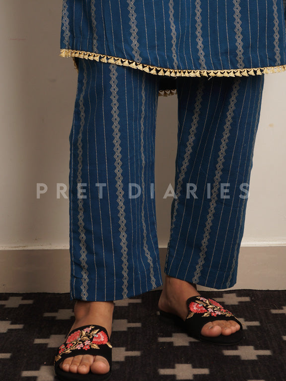 Blue Khaddar 2 pc - 54468