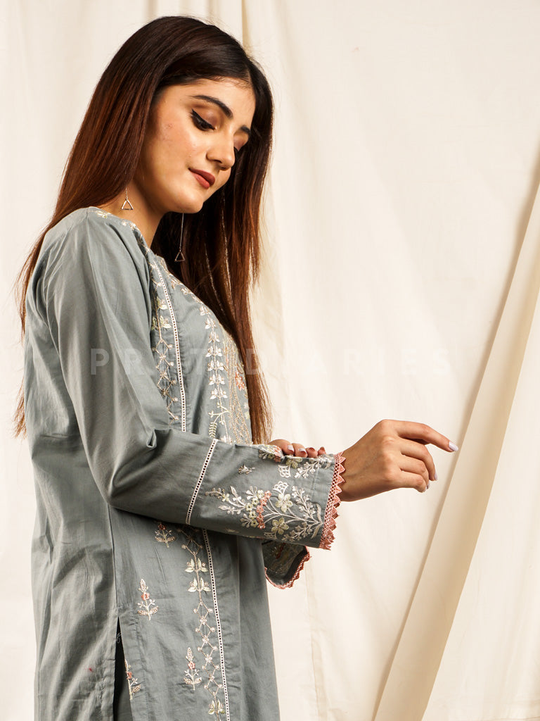 Light Blue Embroidered 2 pc - 54700