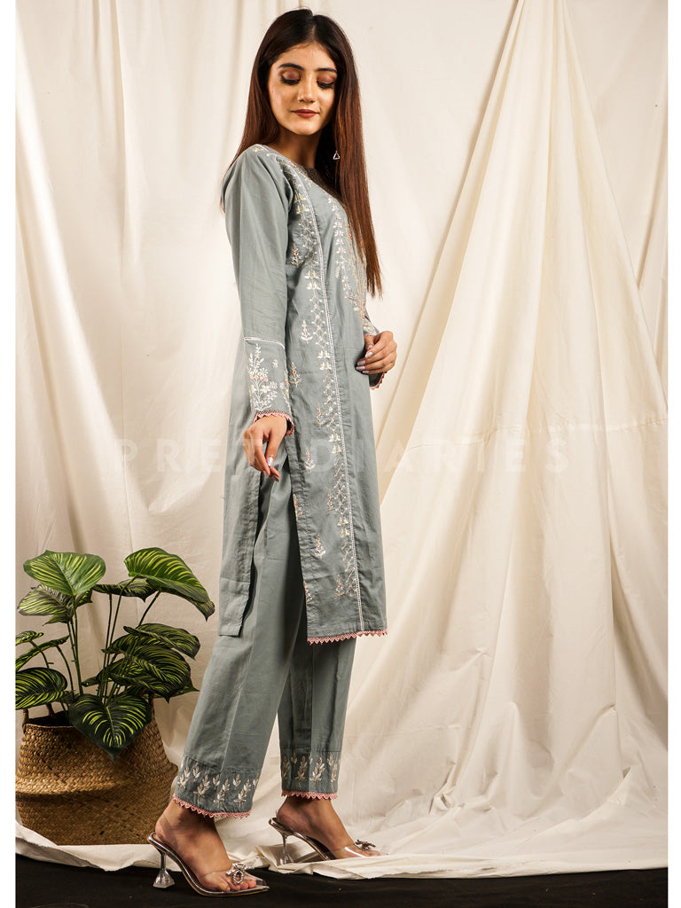 Light Blue Embroidered 2 pc - 54700