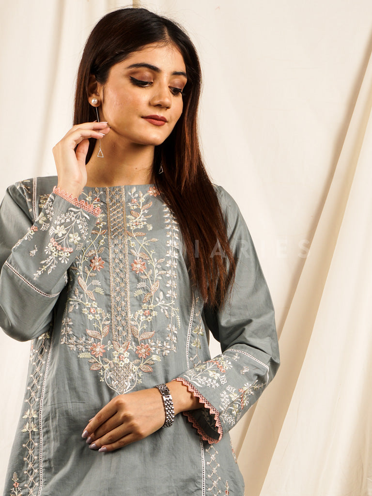 Light Blue Embroidered 2 pc - 54700