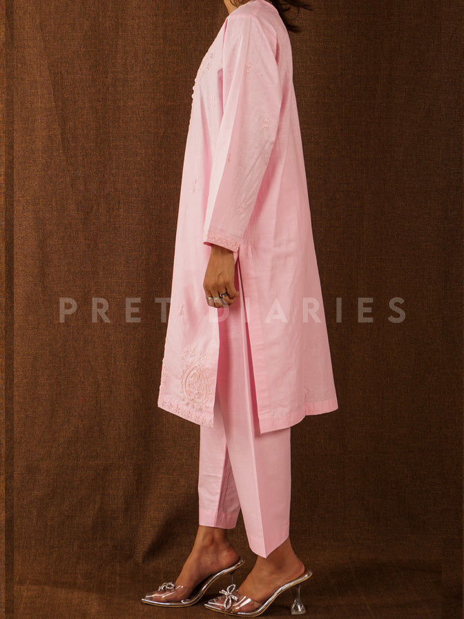 Pink Hand Embroidered 2 pc - 54793