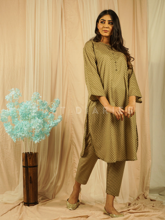 Green Lawn Printed 2 pc - 54640