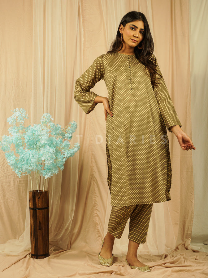 Green Lawn Printed 2 pc - 54640