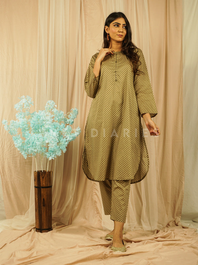 Green Lawn Printed 2 pc - 54640