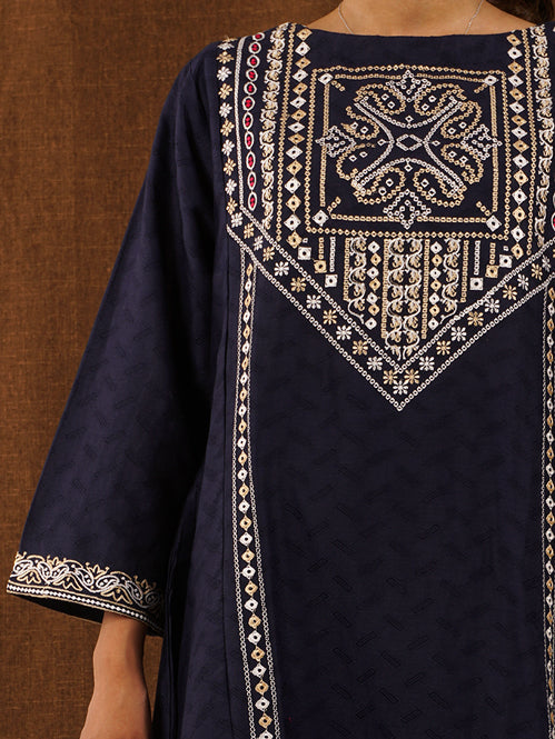 Blue Embroidered 2 pc - 54706