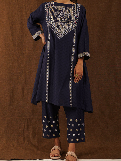 Blue Embroidered 2 pc - 54706