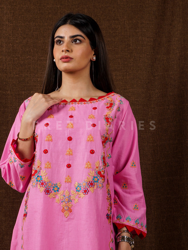 Pink Embroidered 2 pc - 54662