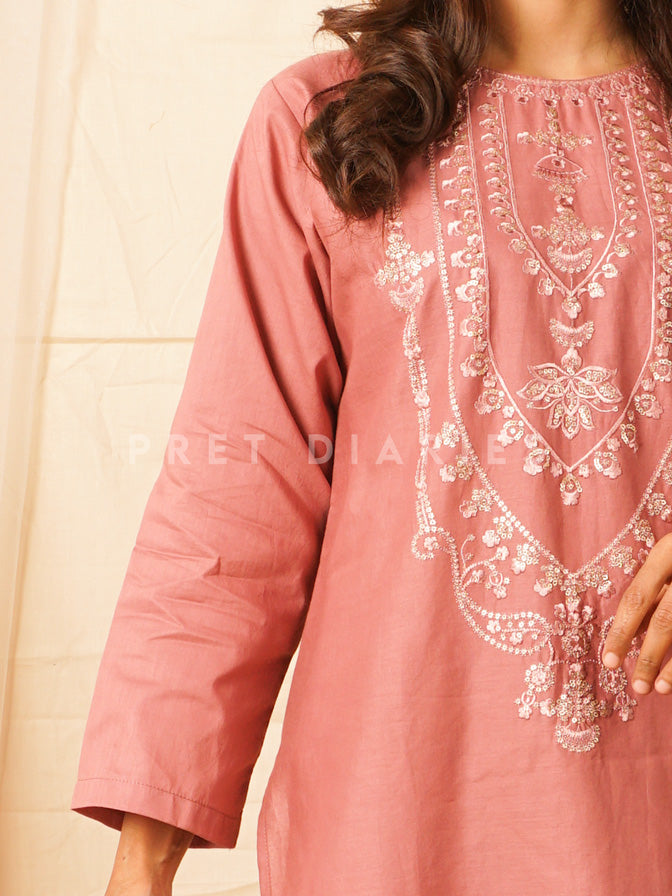 Burgundy Embroidered 2 pc - 54479