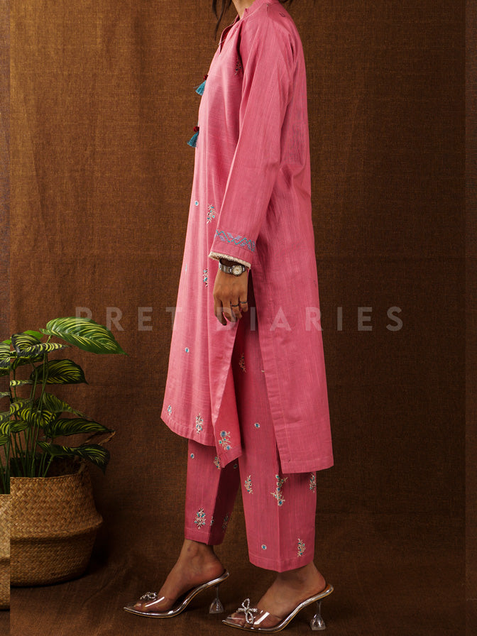 Pink Khaddar 2 pc - 54833