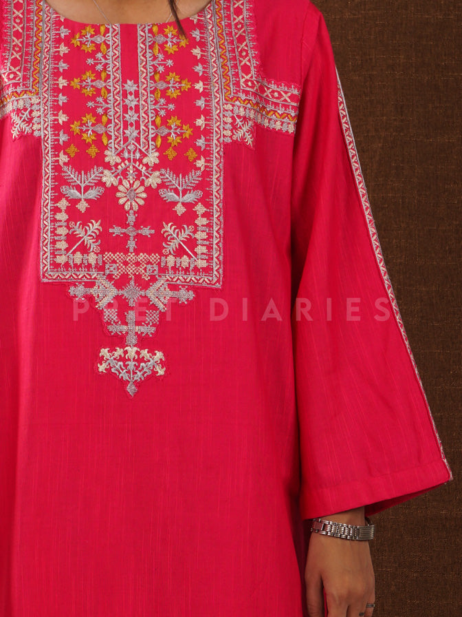 Pink Khaddar 2 pc - 54846