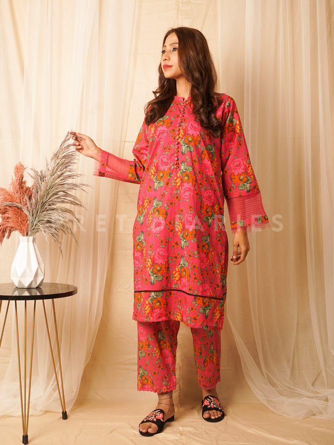 Pink Digital Printed 2 pc  - 54192