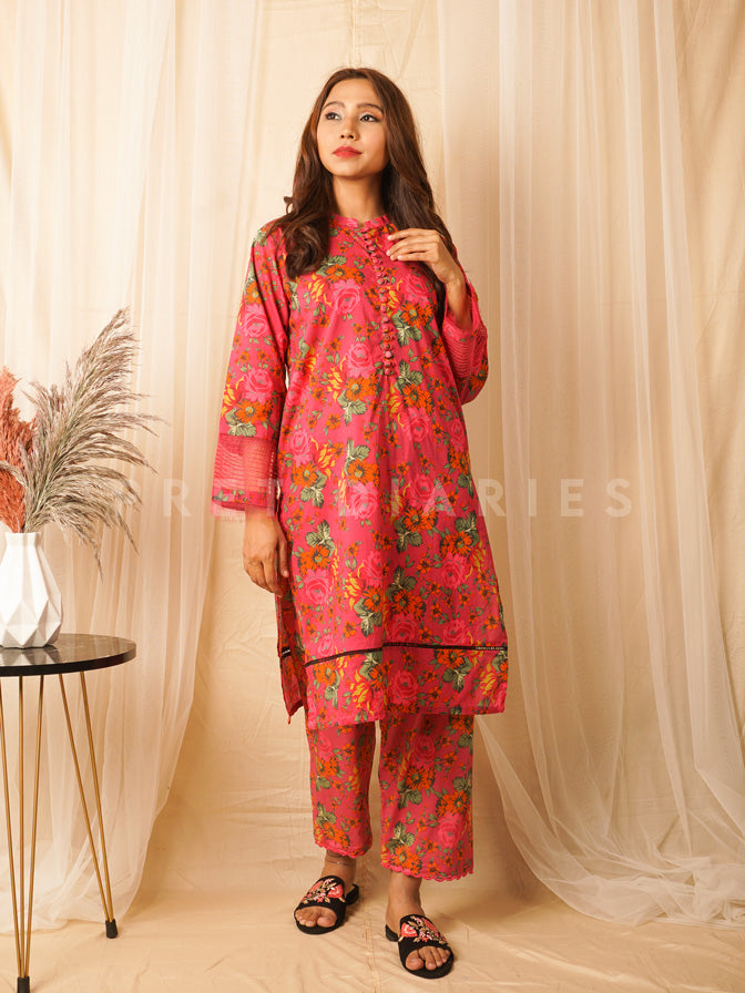 Pink Digital Printed 2 pc  - 54192