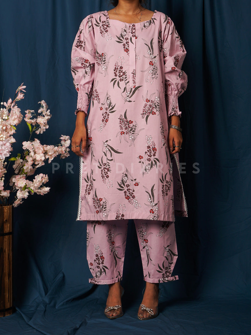 Pink Printed 2 pc - 54718