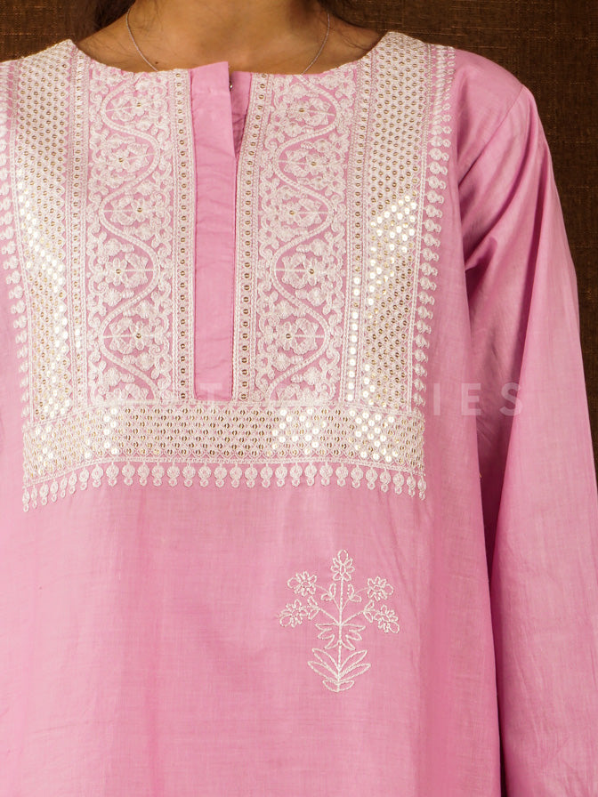Purple Embroidered 2 pc - 54786