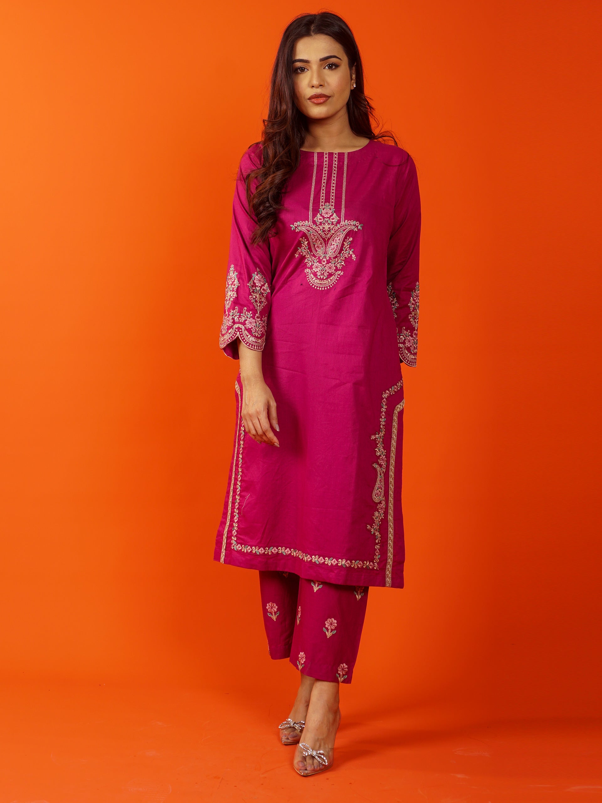 Purple Embroidered 2 pc - 54782