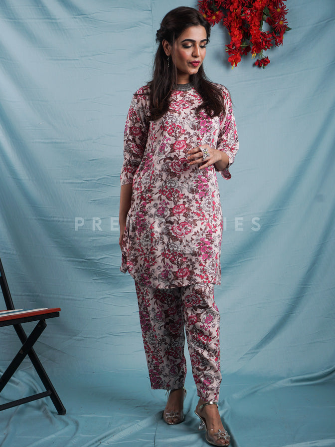 Off White Digital Printed 2 pc - 54493