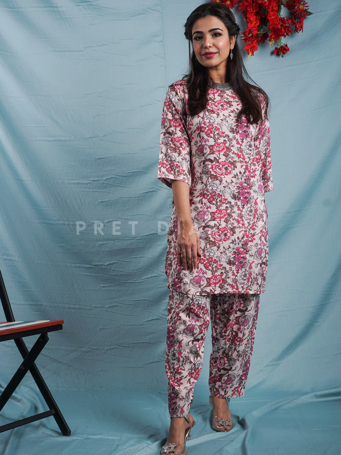 Off White Digital Printed 2 pc - 54493