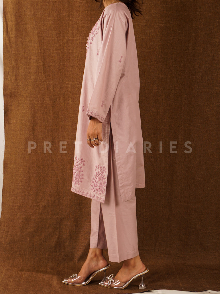 Purple Hand Embroidered 2 pc - 54792