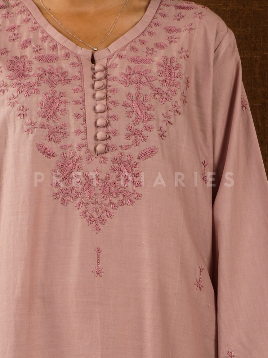 Purple Hand Embroidered 2 pc - 54792