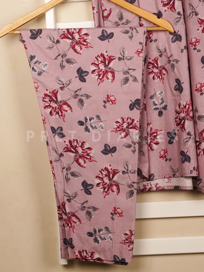 Purple Printed 2 pc - 54842