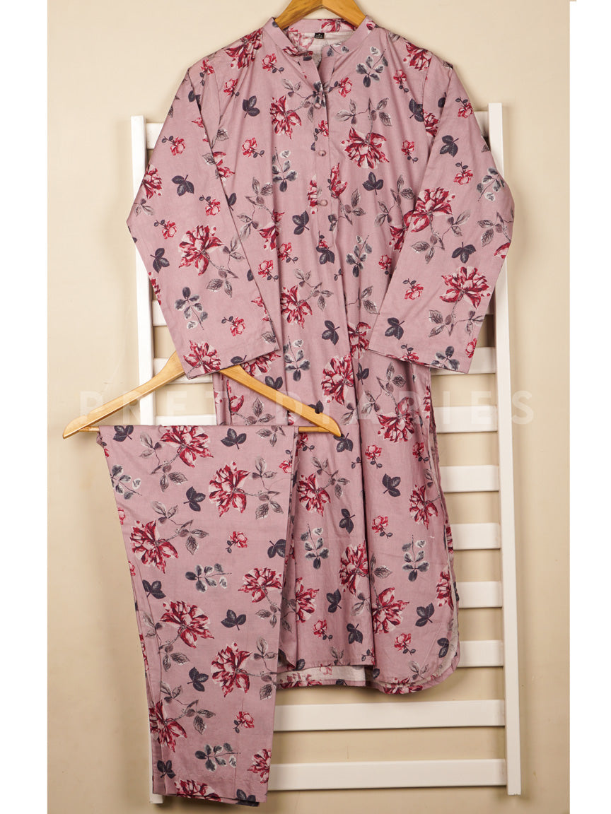 Purple Printed 2 pc - 54842